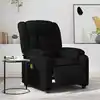 Image de vidaXL Fauteuil de massage inclinable électrique noir similicuir
