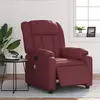 Image de vidaXL Fauteuil de massage inclinable électrique rouge bordeaux