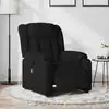Image de vidaXL Fauteuil de massage inclinable électrique Noir Tissu
