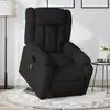 Image de vidaXL Fauteuil de massage inclinable Noir Tissu