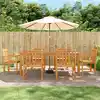 Image de vidaXL Ensemble à manger de jardin 7 pcs Bois d'acacia solide