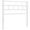 Image de vidaXL Tête de Lit, Accessoire de Lit avec Pieds, Tête de Cadre de Lit, Meuble de Chambre à Coucher Maison Intérieur, Métal Blanc 80 cm