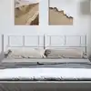 Image de vidaXL Tête de lit de remplacement métal blanc 193 cm