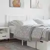 Image de vidaXL Tête de lit de remplacement métal blanc 200 cm