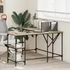 Image de vidaXL Bureau chêne sonoma 139x139x75 cm bois d'ingénierie