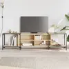 Image de vidaXL Meuble TV chêne sonoma 203x37x50 cm bois d'ingénierie