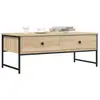 Image de vidaXL Table basse chêne sonoma 101x49x39,5 cm bois d'ingénierie