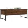 Image de vidaXL Table basse chêne marron 101x49x39,5 cm bois d'ingénierie
