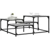 Image de vidaXL Table basse sonoma gris 87,5x87,5x40 cm bois d'ingénierie