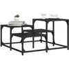 Image de vidaXL Table basse noir 68x68x40 cm bois d'ingénierie