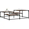 Image de vidaXL Table basse chêne marron 107x107x40 cm bois d'ingénierie