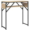 Image de vidaXL Table Console avec Étagère, Bout de Canapé avec Pieds, Table d'Appoint avec Rangement Salon, Industriel, Chêne Sonoma Bois d'Ingénierie