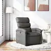 Image de vidaXL Fauteuil inclinable Gris foncé Tissu