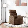 Image de vidaXL Fauteuil inclinable Marron Tissu
