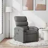 Image de vidaXL Fauteuil de massage inclinable Gris foncé Tissu