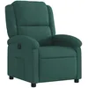 Image de vidaXL Fauteuil Inclinable, Chaise de Relaxation avec Dossier et Repose-Pied, Siège Inclinable, Fauteuil TV de Salon, Moderne, Vert Foncé Velours