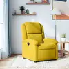 Image de vidaXL Fauteuil inclinable jaune velours