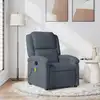 Image de vidaXL Fauteuil de massage inclinable gris foncé velours