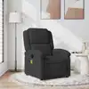 Image de vidaXL Fauteuil de massage inclinable noir velours