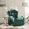 Image de vidaXL Fauteuil inclinable Vert foncé Tissu