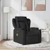Image de vidaXL Fauteuil de massage inclinable Noir Tissu