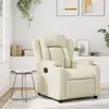 Image de vidaXL Fauteuil inclinable Crème Similicuir