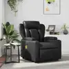 Image de vidaXL Fauteuil de massage inclinable Noir Similicuir