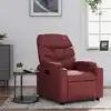 Image de vidaXL Fauteuil inclinable Rouge bordeaux Similicuir