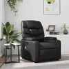 Image de vidaXL Fauteuil de massage inclinable Noir Similicuir