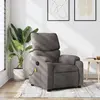 Image de vidaXL Fauteuil de massage inclinable Taupe Tissu
