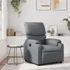 Image de vidaXL Fauteuil inclinable Gris Similicuir