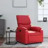 Image de vidaXL Fauteuil inclinable Rouge Similicuir