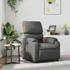Image de vidaXL Fauteuil de massage inclinable Gris Similicuir