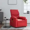 Image de vidaXL Fauteuil de massage inclinable rouge similicuir