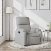 Image de vidaXL Fauteuil inclinable gris clair tissu microfibre