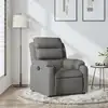 Image de vidaXL Fauteuil inclinable Gris foncé Tissu