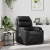 Image de vidaXL Fauteuil de massage inclinable Noir Similicuir