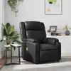 Image de vidaXL Fauteuil de massage inclinable Noir Similicuir