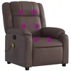 Image de vidaXL Fauteuil de Massage inclinable Marron Similicuir