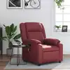 Image de vidaXL Fauteuil de massage inclinable Rouge bordeaux Similicuir