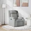 Image de vidaXL Fauteuil inclinable Gris clair Tissu