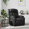 Image de vidaXL Fauteuil de massage inclinable Noir Similicuir