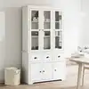 Image de vidaXL Buffet BODO blanc 115,5x43x200,5 cm bois massif de pin