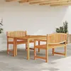 Image de vidaXL Ensemble à manger de jardin 3 pcs Bois de teck massif