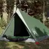 Image de vidaXL Tente de camping 2 personnes vert imperméable