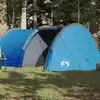 Image de vidaXL Tente de camping tunnel 4 personnes bleu imperméable