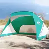 Image de vidaXL Tente de plage vert d'eau 274x178x170/148 cm 185T polyester