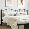 Image de vidaXL Tête de lit de remplacement métal noir 200 cm