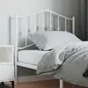 Image de vidaXL Tête de lit de remplacement métal blanc 90 cm
