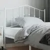 Image de vidaXL Tête de lit de remplacement métal blanc 100 cm